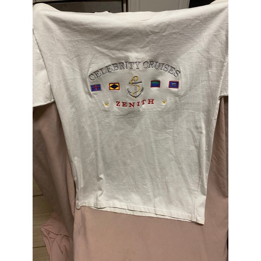 Vintage Single Stitch Celebrity Cruises Zenith Shirt Size Medium